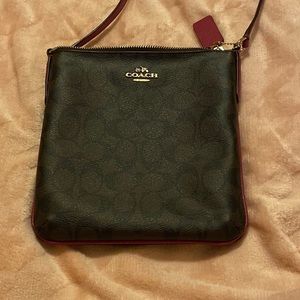 Coach Crossbody/ Black, Brown & Pink Purse.